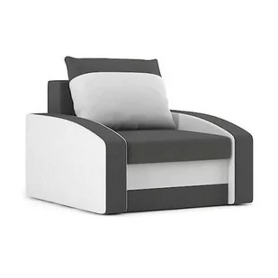Fotel do salonu, Hewlet, 87x92x75 cm, biel, szary - Fotele - miniaturka - grafika 1