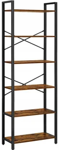 Metalowy regał w stylu loft rustykalny brąz Acove 4X - Regały - miniaturka - grafika 1