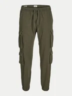 Spodnie męskie - Jack&Jones Joggery Bill 12260915 Zielony Regular Fit - miniaturka - grafika 1