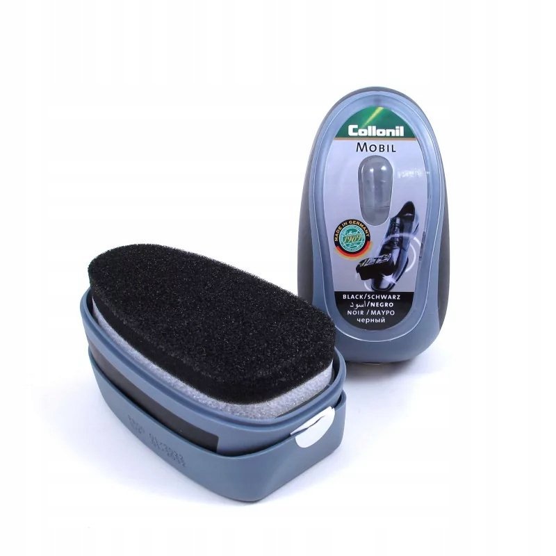 Czyścik Do Butów Skórzanych Kompaktowy Gąbka Bez Smug Czarny Mobil Collonil