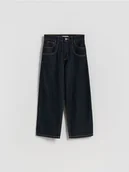 Spodnie i spodenki dla chłopców - Reserved - Jeansy baggy - granatowy - miniaturka - grafika 1