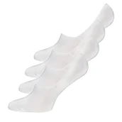 Skarpetki damskie - EWERS 4-pak dziecięcych skarpet do sneakersów – krótkie, niewidoczne stopki z antypoślizgowymi ściągaczami dla dziewcząt i chłopców (4 pary), skarpety No Show, biały, 9-10 Lat - miniaturka - grafika 1