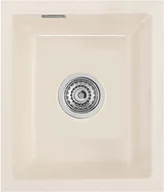 Zlewozmywaki - Zlewozmywak ceramiczny SYSTEMCERAM Mera 32 U Magnolie Korek automatyczny 5361 02 - miniaturka - grafika 1