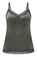 Biustonosze - Hunkemöller Top z aksamitnej koronki Zielony - miniaturka - grafika 1
