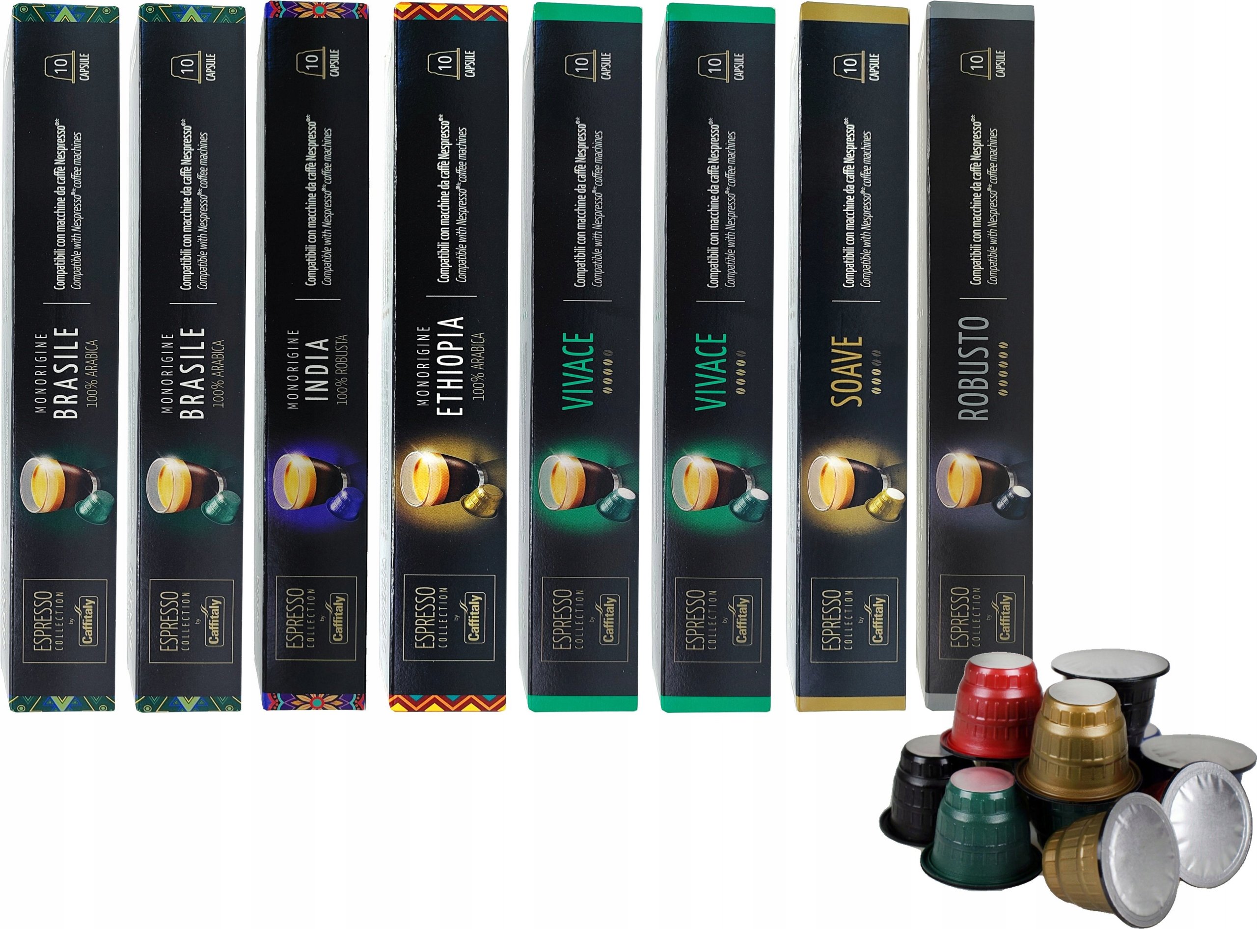 Kapsułki do Nespresso Caffitaly Zestaw 80 sztuk