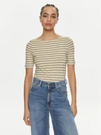 Koszulki i topy damskie - Marc O'Polo T-Shirt 402 2196 51333 Zielony Slim Fit - miniaturka - grafika 1