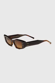 Okulary przeciwsłoneczne - Valentino okulary przeciwsłoneczne V - QUATTRO damskie kolor brązowy VLS-109C - grafika 1