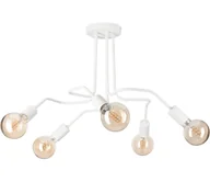 Lampy sufitowe - Żyrandol natynkowy MATYLDA 5xE27/60W/230V biały - miniaturka - grafika 1