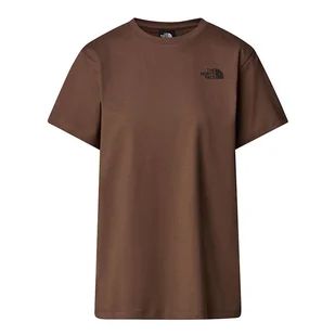 Koszulka The North Face Redbox 0A87NK1OI1 - brązowa - Koszulki sportowe damskie - miniaturka - grafika 1