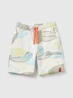 Spodenki dla niemowląt - Benetton Bermudy ze wzorem - miniaturka - grafika 1
