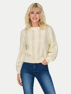 Swetry damskie - ONLY Sweter Rubina 15317515 Beżowy Regular Fit - miniaturka - grafika 1