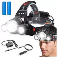 Latarki - LATARKA CZOŁOWA AKUMULATOROWA LED CREE WODOODPORNA - miniaturka - grafika 1