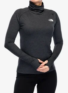 Bluza damska The North Face Flex Warm Funnel - tnf black light heather - Bluzy sportowe damskie - miniaturka - grafika 1