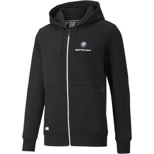 Bluza z kapturem męska Puma BMW MMS FULL-ZIP czarna 53118701-S - Bluzy męskie - miniaturka - grafika 1
