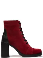 Botki damskie - Fly London Damskie botki Sony989fly, Wino-Black, 5 UK - miniaturka - grafika 1