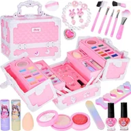 Zabawki kreatywne - Jokomisiada Duży zestaw do makijażu kuferek kosmetyki makeup dla dziewczynki ZA5177 - miniaturka - grafika 1