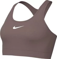 Biustonosze - Nike Swsh Med Spt Biustonosz sportowy Smokey Mauve/White XS - miniaturka - grafika 1