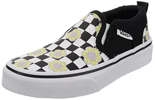 Vans Asher sneakersy dziewczęce, Flower Checkerboard Multi White, 33 EU - Buty dla dziewczynek - miniaturka - grafika 1