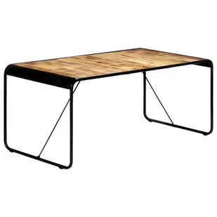 vidaXL Stół jadalniany, 180 x 90 x 76 cm, lite surowe drewno mango - Stoły - miniaturka - grafika 1