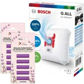 Worki do odkurzaczy - 4x Worki do odkurzacza BOSCH serie 2 4 6 8 GL30 GL45 GL20 + Zapach Lawenda - miniaturka - grafika 1