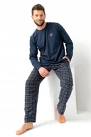 Piżamy damskie - KEY PIŻAMA MĘSKA MNS 481 B25 XXL GRANATOWY - miniaturka - grafika 1