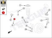 Wahacze - Silentblok wahacza TEDGUM 00642057 20201AA000 00642057 - miniaturka - grafika 1