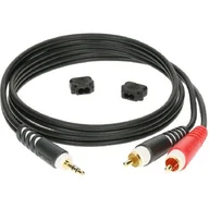Kable - Klotz kabel Y 3,5mm jack / 2x cinch 1m AY7-0100 - miniaturka - grafika 1