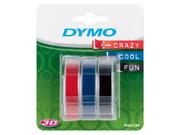 Etykiety do drukarek - Dymo Etykieta 3D 9x3m 3ROLKI DO WYTL.MIX S0847750 [S0847750] - miniaturka - grafika 1