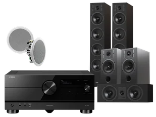Kino domowe Yamaha RX-A6A (czarny) + Diva 6 + 3 + 7 (czarny) + RD 280 - Kino domowe - miniaturka - grafika 1