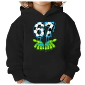 Bluzy dla dziewczynek - BLUZA DZIECIĘCA Z KAPTUREM 67 SIX SEVEN PIŁKA VIRAL 122-128 PREZENT - miniaturka - grafika 1