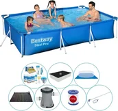 Baseny ogrodowe - Zestaw basenowy - Bestway Fast Set 300x201x66 cm okrągły - miniaturka - grafika 1
