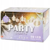 Lampy ogrodowe - Girlanda Ogrodowa Led Taras Balkon Ogród Lampki Duże 50 Szt 15m Sznur - miniaturka - grafika 1