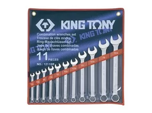 KING TONY Zestaw kluczy płasko - oczkowy 1211SR - Klucze i nasadki - miniaturka - grafika 3