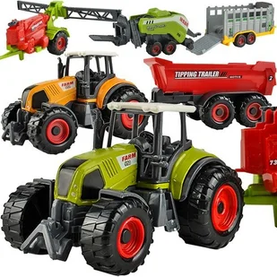 ZESTAW MASZYN ROLNICZYCH ZABAWKOWYCH TRAKTOR FARMA POJAZDY ROLNICZE 6 - Samochody i pojazdy dla dzieci - miniaturka - grafika 1