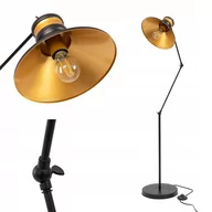 Lampy stojące - Lampa Stojąca Podłogowa Asti Loft Czarna - miniaturka - grafika 1