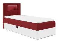Łóżka - Czerwone pojedyncze łózko kontynentalne 3 rozmiary - Fenarro - miniaturka - grafika 1