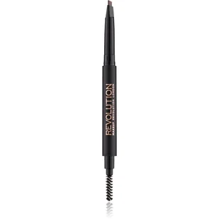 Makeup Revolution London London Duo Brow Definer kredka do brwi 0,15 g dla kobiet Medium Brown - Akcesoria i kosmetyki do stylizacji brwi - miniaturka - grafika 1