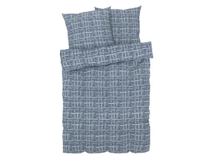 LIVARNO home Pościel renforcé z kory, 160 x 220 cm (Niebieski we wzory) - Pościel - miniaturka - grafika 1