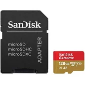 Karty pamięci - SANDISK microSDXC Extreme 128GB + Adapter - miniaturka - grafika 1