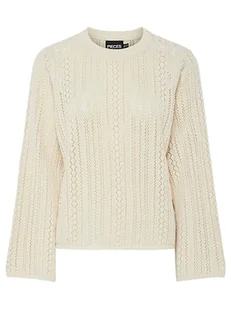 Pieces Sweter w kolorze kremowym - Swetry damskie - miniaturka - grafika 1