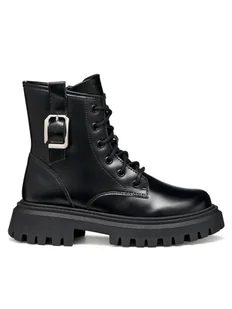 Geox Botki J Maquinnens J56M6C 000CN C9999 D Czarny - Buty dla chłopców - miniaturka - grafika 1