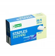 Zszywki - D RECT Zszywki 26/6 cynkowe (1000) D'rect - miniaturka - grafika 1