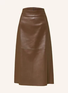 S Max Mara Spódnica Plata Z Imitacji Skóry braun - Spódnice - miniaturka - grafika 1
