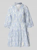 Sukienki - Sukienka o długości do kolan z dekoltem w serek model ‘CINNI’ - miniaturka - grafika 1