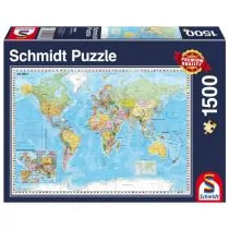 Schmidt Spiele Spiele, puzzle Mapa świata - Puzzle - miniaturka - grafika 1