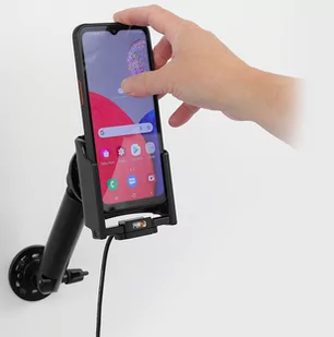 Brodit Uchwyt aktywny ze stacją dokującą POGO-PIN do Samsung Galaxy Xcover 6 PRO - Uchwyty samochodowe do telefonów - miniaturka - grafika 3