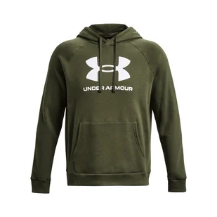 Męska Bluza UNDER ARMOUR UA RIVAL FLEECE LOGO HD 1379758-390 – Zielony - Bluzy męskie - miniaturka - grafika 1