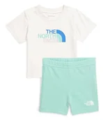 Odzież sportowa dziecięca - The North Face Dzieci Cotton Summer Zestawy odzieży sportowej White Dune/Bright Foam 12 Miesiące - miniaturka - grafika 1