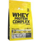 Witaminy i minerały dla sportowców - Olimp Izolat białka Whey Protein Complex 100% 700g Słony karmel - miniaturka - grafika 1