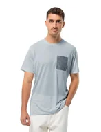 Koszulki męskie - Jack Wolfskin Kieszeń Karana T M, Soft Blue, XXL - miniaturka - grafika 1